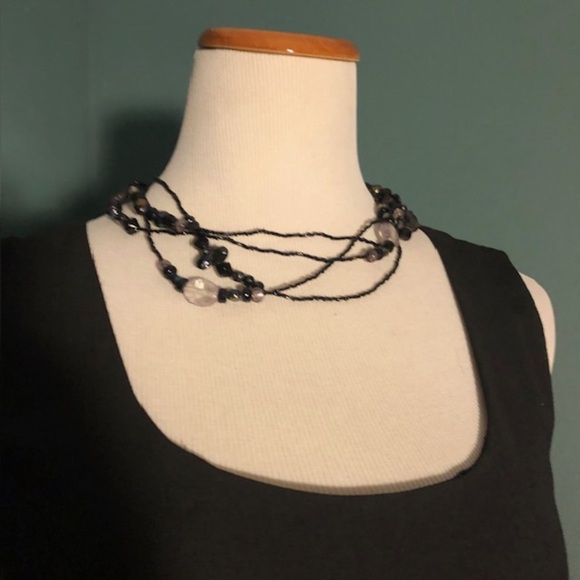 Glass bead necklace , Coldwater creek - Picture 2 of 3